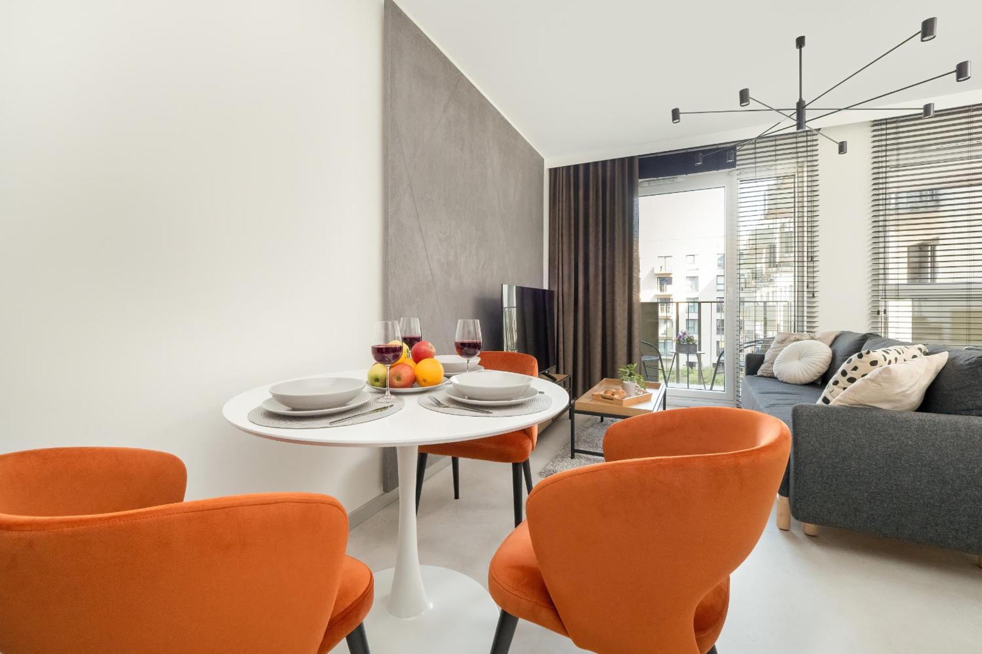 Luksusowe Studio W Lodzi Z Biurkiem, Balkonem I Klimatyzatorem By Renters Prestige מראה חיצוני תמונה