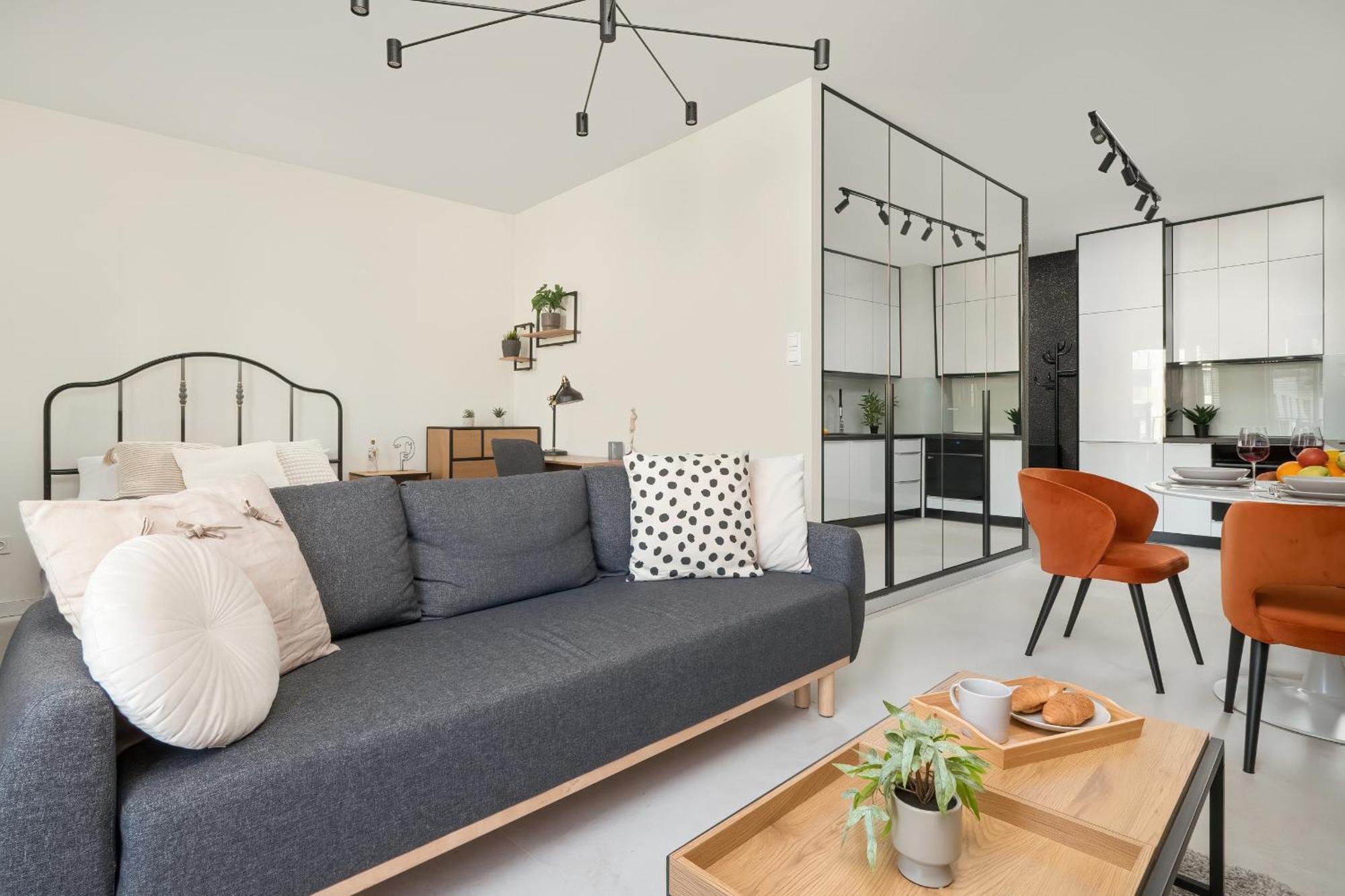 Luksusowe Studio W Lodzi Z Biurkiem, Balkonem I Klimatyzatorem By Renters Prestige מראה חיצוני תמונה